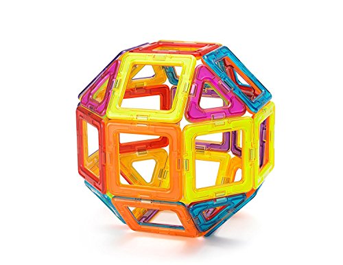 Supremery Magnetisches Bauklötze Bausteine Spielzeug Set | Lassen Sie Ihr Kind duch Farben und Formen lernen | Kreatives und pädagogisches Geschenk für Kinder | für Kinder über 3 Jahre - 3