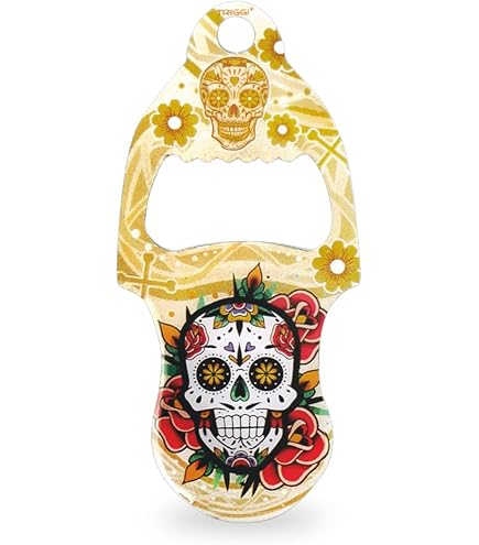 TRIGGI Einkaufswagen-Chip Mit Totenkopf-Rosen Design – Schlüsselanhänger & Münzersatz