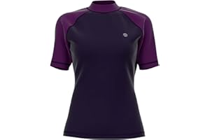 GENERIC HDTIYUYP Rash Vest Womens UPF - Swim Shirts Ladies UV Swim Top Rash Top Female Surf Top Rash Guard Water Sport Swim Tee Quickdrying Beach Wet Top