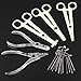 LuckyFine Sterile Body Navel Ear Nose Piercing Opening Pliers Needle Tattoo Tool Kit