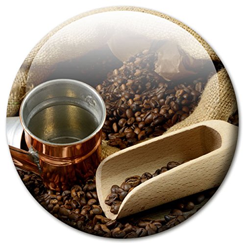 Magnettafel Kaffee Mühle – Stilvolle Design Metall Magnetpinnwand 40×30 cm – Memoboard Pinnwand mit Motiv: Küche Essen & Trinken Kaffee Espresso Bar – inkl. 4 Magnete mit Kaffeemotiv für Magnetwand – Original GUMA Magneticum® - 8