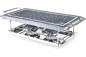 IBILI Grill Piedra 37X18 cm, Stainless Steel, Schwarz