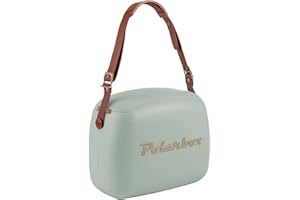 Bigcrafters - Mini Nevera Portátil con 6 litros de Capacidad, Correa Ajustable de Estrella Galicia, Cierre de Seguridad, Material Ligero y Aislante, Incluye Dos Tuppers, Color Verde Matcha