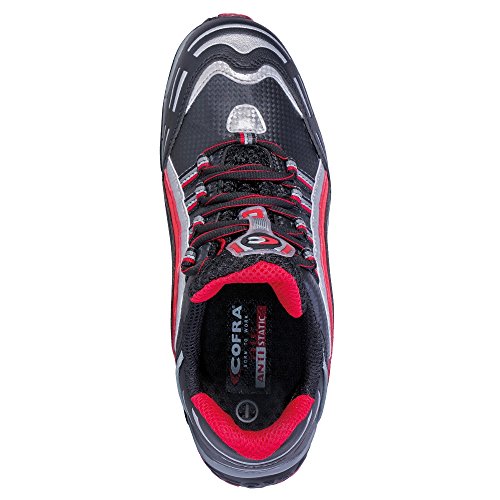 Cofra Sicherheitsschuhe New Predator Black S3 Work Flying Arbeitsschuhe Große 40, schwarz, JV007-000 - 4