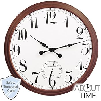 XXL Outdoor Uhr Garten Uhr Wanduhr Terrasse Balkon Kunststoff