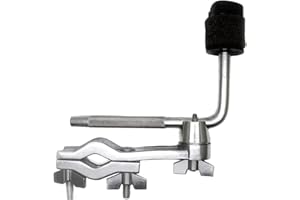 Jiayouy Drum Set Mounting Clamp Chrome Cymbal Boom Arm with Clamp Holder Bracket Percussion Instrument Accessories Silver