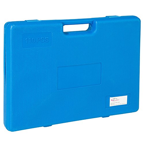 TecTake 110 tlg. Gewindeschneid Satz M2-M18 Gewindebohrer Schneideisen inkl. Aufbewahrungskoffer - 4