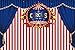 Produktbild Cassisy 2,2x1,5m Vinyl Zirkus Fotohintergrund Rote weiße Streifen Tapete Banner Stars Blauer Vorhang Fotoleinwand Hintergrund für Fotoshooting Fotostudio Requisiten Party Kinder Photo Booth