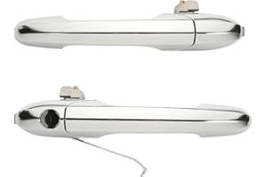 KASturrboo KASturbo Exterior Door Handle Chrome Offside Right Driver & Left Passenger Side Fits for 500 2007-2016, Abarth 500 595 695 2008-2016 Replace 735592026, 73545876, 735592012, 735485872