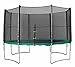 Produktbild BEST FOR SPORTS Trampolin 65550 mit TÜV Intertek und GS Zertifikat grün 366 cm mit Sicherheitsnetz, Leiter, ANKER und REGENABDECKUNG BIS 180 KG