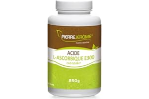 Pierre Jérôme - Acide L-Ascorbique E300 en Poudre 250g - Pure 100% (Vitamine C)