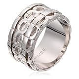 silver bullion bars houston Wunderschöner 925 Sterling Silber Ring - Breite: 1,1 cm