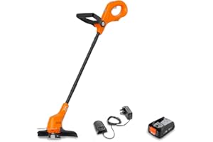 Flymo 18V SimpliTrim 250 Cordless Grass Trimmer – Lightweight & Easy-to-Use for Precise Lawn Edging – Battery & Charger Included, Orange