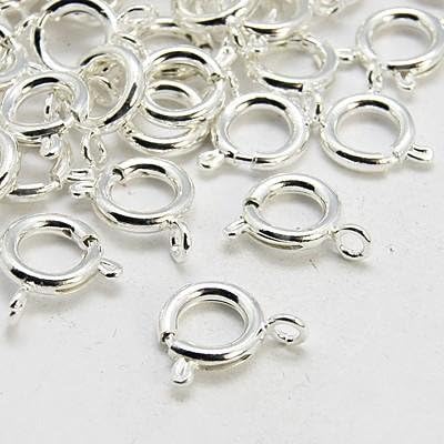 Silver Tone Brass Spring Ring Clasps (20Pk)