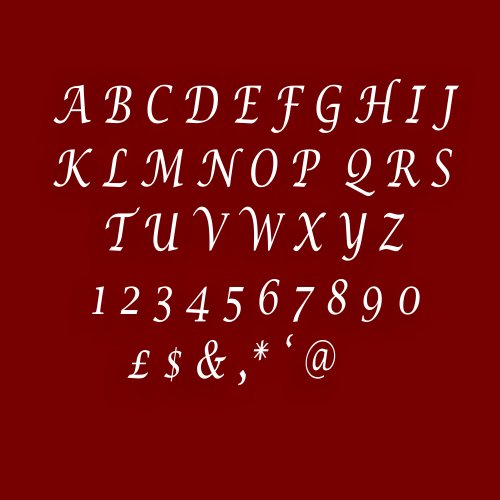 Easy To Stick 4 Stylish Alphabet / Letters Acrylic Mirror Effect Plaques to make a name
