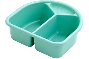 Rotho Babydesign TOP/Bella Bambina Waschschüssel - Babywaschschüssel mit Seifenablage - Waschbecken und Waschkammer in Grün - Praktische Lösung für die Babypflege