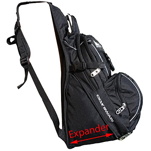 Cox Swain Trinkrucksack mit Airrücken inkl. Helmhalter in schwarz mit Reflektoren und Expander! - 3