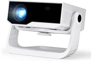 Wielio 2025 Ultra Smart Projector Built-in Apps, 32000 Lumens,Full HD 4K Supported, WiFi 6 & Bluetooth 5.2, Low Fan Noise (<29.8dB), Auto Keystone, Portable Movie Projector for IOS/Android/PS5