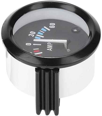 Tebru 2 Inch 52mm Car Ammeter Voltmeter 60-0-60A AMP Gauge Volt Meter For Modificaton, Car Ammeter Voltmeter, Car Voltmeter