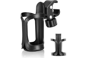 AumoToo Bike Cup Holder, 360 Degrees Rotation Drink Water Bottle Cages Stroller Cup Holders for Bicycles, Mountain Bikes, Baby Strollers and Wheelchair