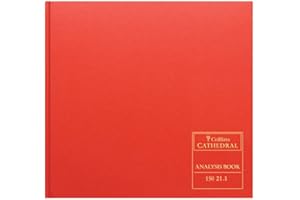 Collins Debden Ltd 061357 Cathedral Analysis Book 20 Cash Columns 297 x 315 mm 96 Pages Red