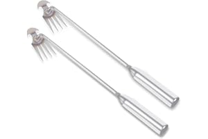 YdseozOA Herramienta de desmalezado a Mano de jardinería de 2 Piezas, Hierba de 2 en 1 en 1 Hombre con Mango Largo, Herramientas de jardín para Eliminar Las Malas Hierbas de jardín