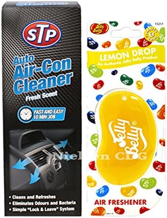 STP Auto Air-Con Cleaner 150ML + Lemon Drop Jelly Belly Air freshener
