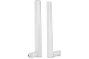 Nelawya WiFi 6E Antenna 5dBi Tri Band 2.4GHz 5.8GHz 6GHz WLAN Antenna with RP-SMA Connector Antenna Compatible with WLAN Wireless Router Bluetooth WiFi Security