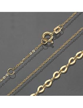 ASS 333 Gelbgold Halskette Anker Kette 1,1mm 42-45cm Ankerkette diamantiert
