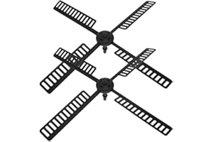 HOLIDYOYO 2ensembles Pales De Moulin À Vent Plastique pour Jardin Accessoires De Moulin À Vent Résistants Aux Intempéries avec Blades Rotatifs Décorations Extérieures Et Aménagements Paysagers