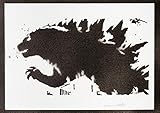  Póster Godzilla Grafiti Hecho A Mano - Handmade Street Art - Artwork