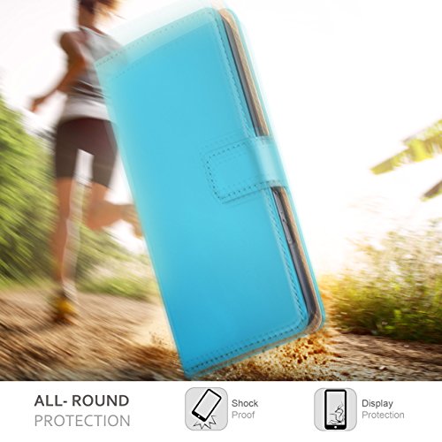 MoEx Samsung Galaxy S7 Edge HÃ¼lle TÃ¼rkis mit Karten-Fach [OneFlow 360Â° Book Klapp-HÃ¼lle] Handytasche Kunst-Leder HandyhÃ¼lle fÃ¼r Samsung Galaxy S7 Edge Case Flip Cover SchutzhÃ¼lle Tasche