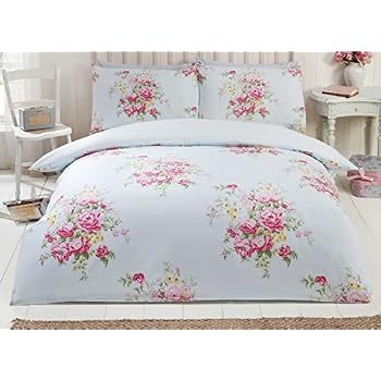 Parure De Lit King Size Boho Patchwork - Housse De Couette 220x230 Cm + 2 Taies, Bleu, Polycoton - 10