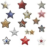 Tolles Set zum Dekorieren und Reparieren. Erstellen Sie mit Glitzer Stern Ihre eigene Stil von Kleidung oder Zubehör. Verwenden Sie es, um einige der kleinen Löcher auf Hosen Ihres Kindes zu reparieren.