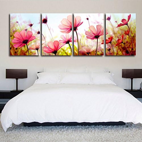 Max Home@ Modern living room decoration painting frameless four painting background wall landscape painting ( Color : T25mm , Size : 50*70cm )