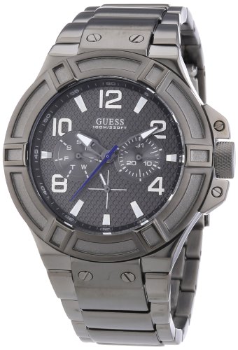 Guess Herren-Armbanduhr XL Rigor Multifunktion Analog Quarz Edelstahl beschichtet W0041G1 Guess Herren-Armbanduhr XL Rigor Multifunktion Analog Quarz Edelstahl beschichtet W0041G1
