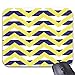 Produktbild Yellow and Grey Chevron Mouse Pad -Stylish Office Computer Accessory 11.8 x 9.8