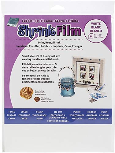 Grafix KSF6-CIJ 8-1/2-Inch by 11-Inch Shrink Film