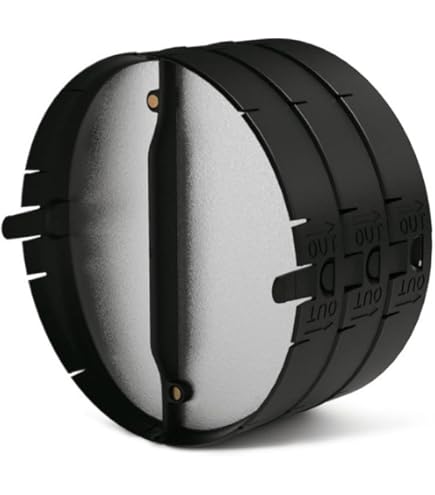 Naber Teleskop-Mauerkasten Compair Flow 150 Mit Rückstauklappe Und Außengitter Weiß,ø 227 X 94 Mm K Klima R::311275