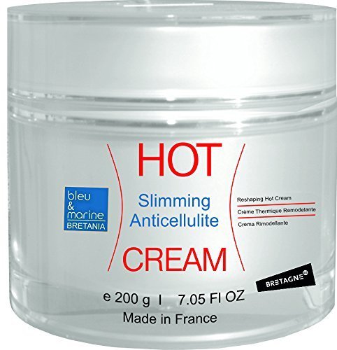 bleu & marine Bretania Crème Effet Chaud Lipo Réductrice Anti Cellulite Hot Cream 200 ML - Crème Thermo Active Échauffement Musculaire Sport Crème Thermique Minceur