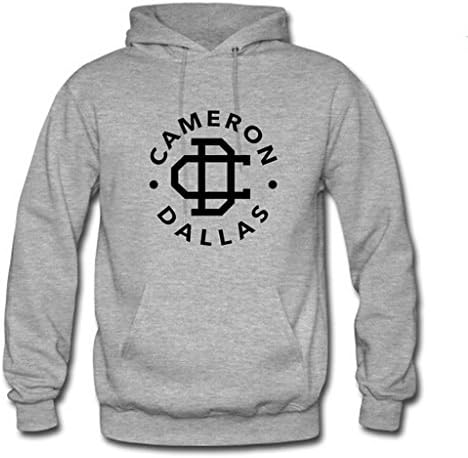 Mavis Unisex Women's Printed Magcon Boys Cameron Dallas Classic Hoodie - Silver -