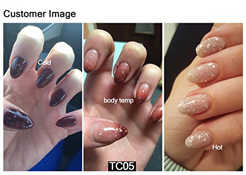 AIMEILI UV LED Thermo Gellack ablösbarer Nagellack Gel Polish – Chocolate Spark (TC05) 10ml - 2