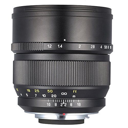 Andoer® Óptica de Zhong Yi 85 mm F1.2 135 Full Frame Fijo focal larga lente para Nikon F Mount SLR cámaras