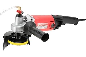 VIKYE Smerigliatrice Lucidatrice Bagnata, a pietra a velocità variabile Lucidatrice a umido professionale Smerigliatrice professionale Smerigliatrice a mano ad acqua Grinder 220V 1400W(EU Plug)