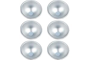 Luxshiny Stampo Per Dolci 6 Pezzi in Lega Di Alluminio Antiaderente Mezza Sfera 3 Pollici Per Muffin Pudding E Mousse Casa E Ristorante