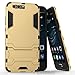 Produktbild Huawei P10 Hülle, Cocomii Iron Man Armor NEW [Heavy Duty] Premium Tactical Grip Kickstand Shockproof Hard Bumper Shell [Military Defender] Full Body Dual Layer Rugged Cover Case Schutzhülle VTR-L09 L29 AL00 TL00 (Gold)