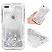 Produktbild Hülle für iPhone 6 / 6S / 7 / 8 Plus, [3 in 1] Weiche Silikon TPU + Hybrid Hart PC + PC Einfache Kratzfeste Bling Treibsand Flüssigkeit handyhülle Anti-Rutsch Stoßschutz Stoßfest Schutzhülle Silber
