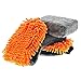 Produktbild Sinland Auto-Wäsche-Set 4-teilig, 2x Profi-Waschhandschuh doppelseitig 2x Spezial-Schwamm, Orange Grau