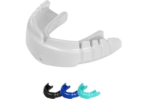 OPRO Snap-Fit Mouthguard for Braces Instant Fit – Gum Shield Adult (Age 10+) – OPRO Mouth Guard Boxing and MMA, Impact-Resistant Gum Shield Rugby and Hockey – Standard Protection with Dental Warranty