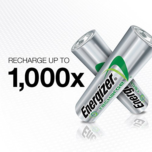 Energizer Recharge Universal 2000 mAh Rechargeable AA Batteries, Pre-Charged, 4 count